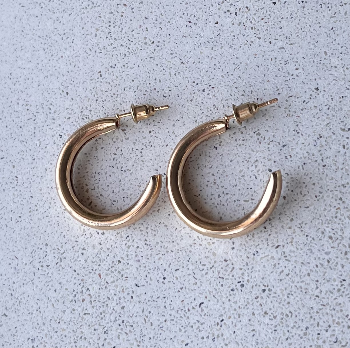 گوشواره حلقه ای استیل میخی